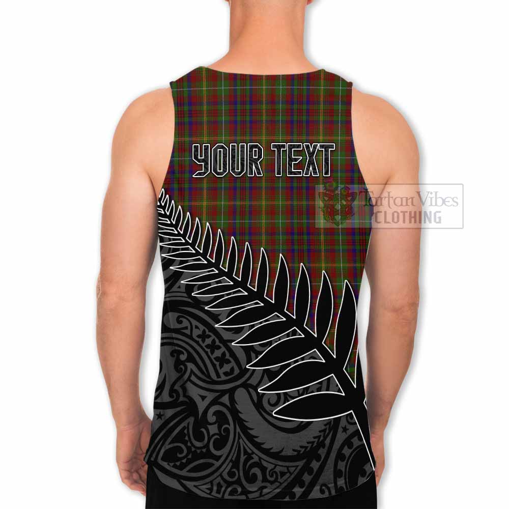 MacMaster (McMaster) Crest Tartan Men's Tank Top with New Zealand Silver Fern Half Style - Tartan Vibes Clothing