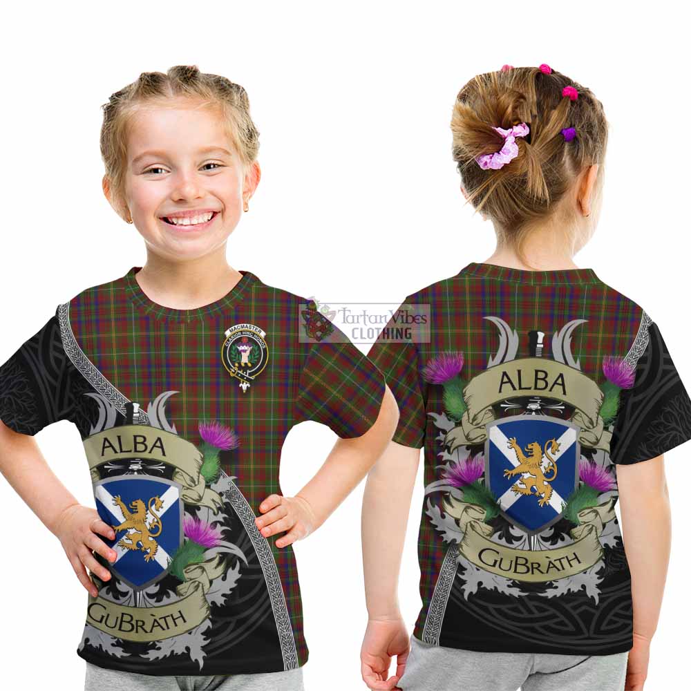 MacMaster (McMaster) Tartan Family Crest Kid T-Shirt Lion Rampant Royal Thistle Shield Celtic Inspired - Tartan Vibes Clothing