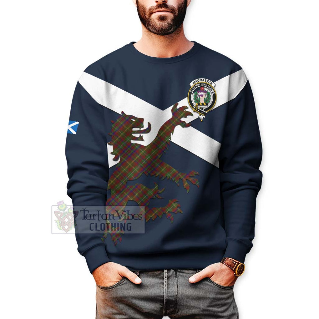 MacMaster (McMaster) Tartan Lion Rampant Sweatshirt Proudly Display Your Heritage with Alba Gu Brath and Clan Name - Tartan Vibes Clothing