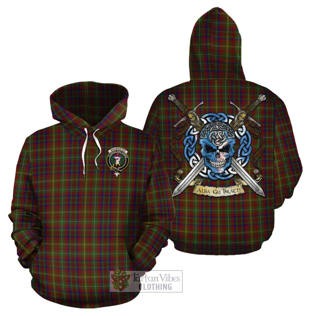 MacMaster (McMaster) Tartan Cotton Hoodie with Family Crest Celtic Skull Style Zip Hoodie - Tartan Vibes Clothing