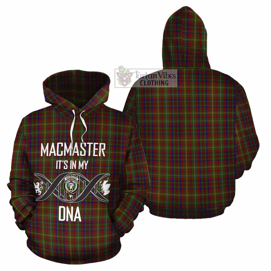 MacMaster (McMaster) Tartan Cotton Hoodie with Family Crest DNA In Me Style Zip Hoodie - Tartan Vibes Clothing