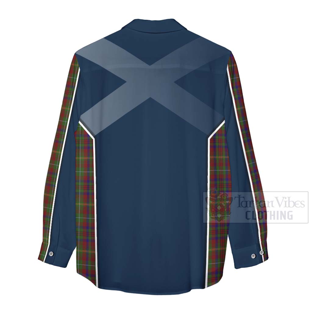 MacMaster (McMaster) Tartan Women's Casual Shirt with Family Crest and Scottish Thistle Vibes Sport Style - Tartan Vibes Clothing