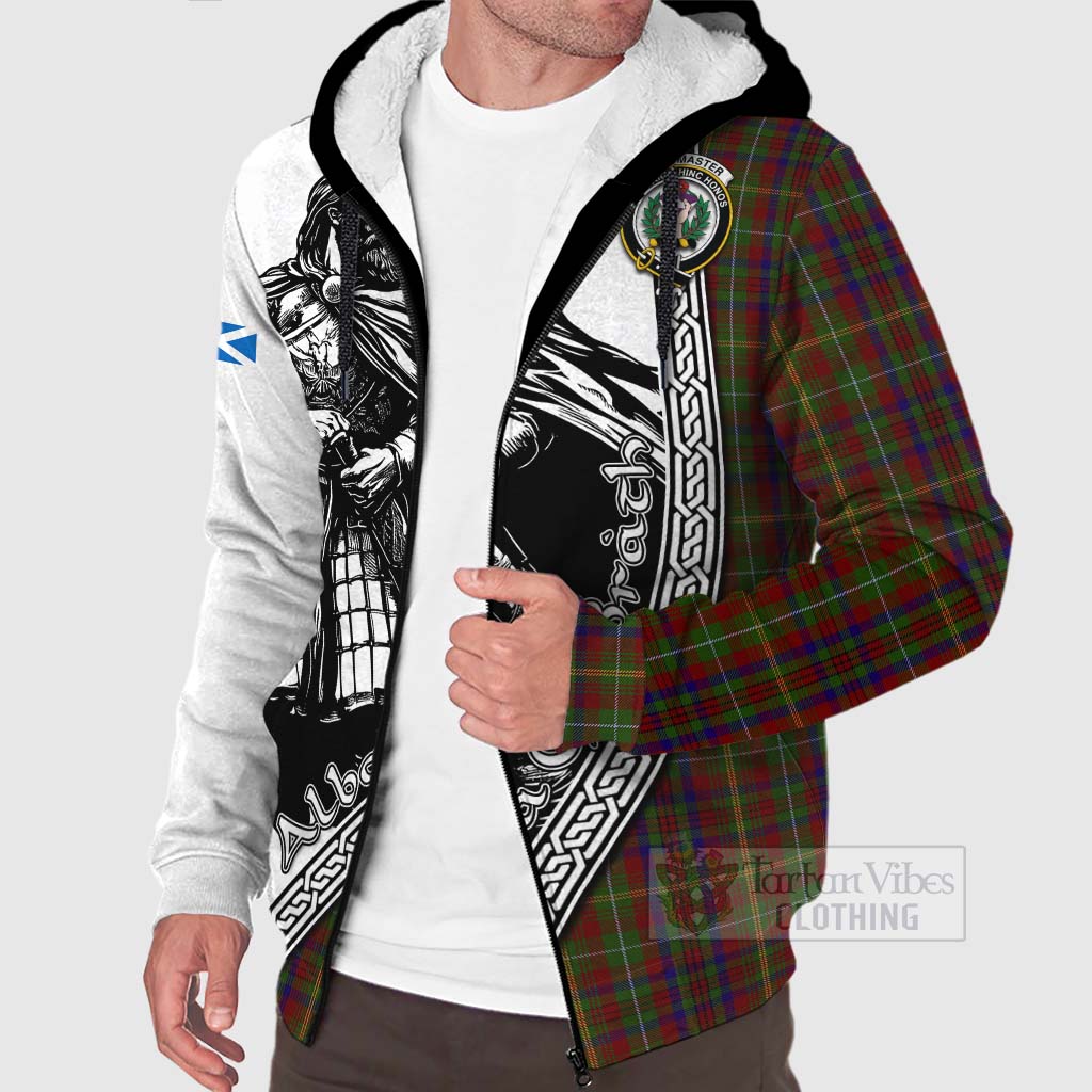 MacMaster (McMaster) Tartan Clan Crest Sherpa Hoodie with Highlander Warrior Celtic Style Unisex - Tartan Vibes Clothing