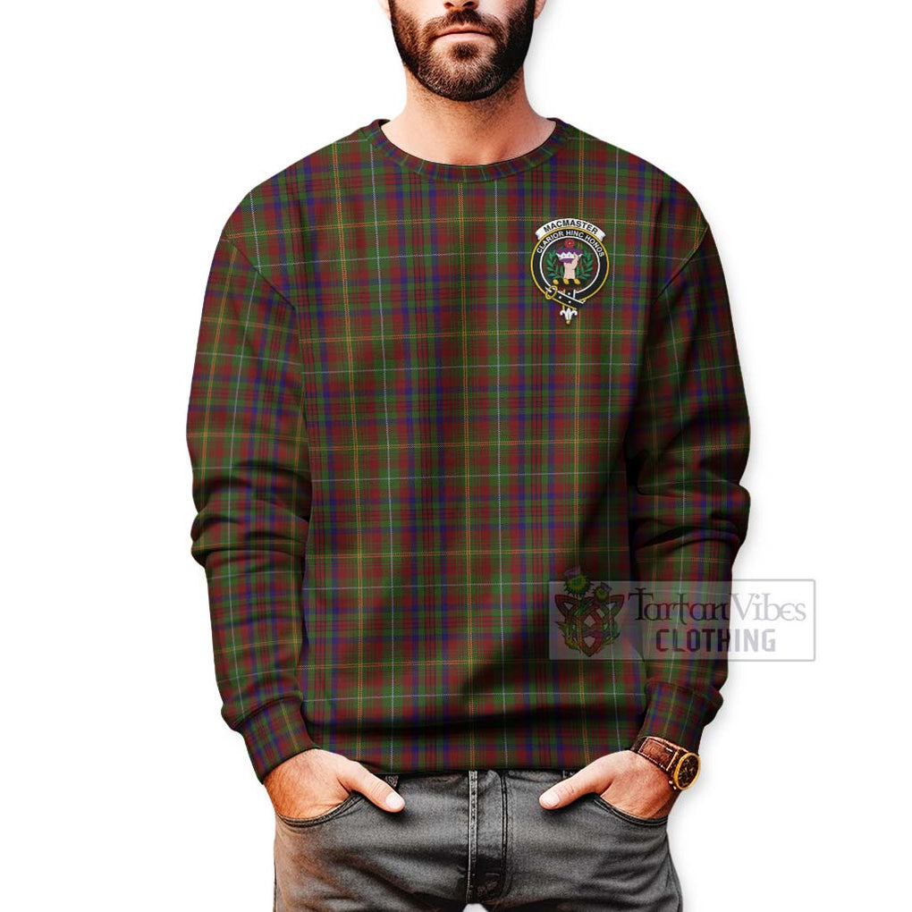 MacMaster (McMaster) Tartan Sweatshirt with Family Crest Celtic Skull Style - Tartan Vibes Clothing