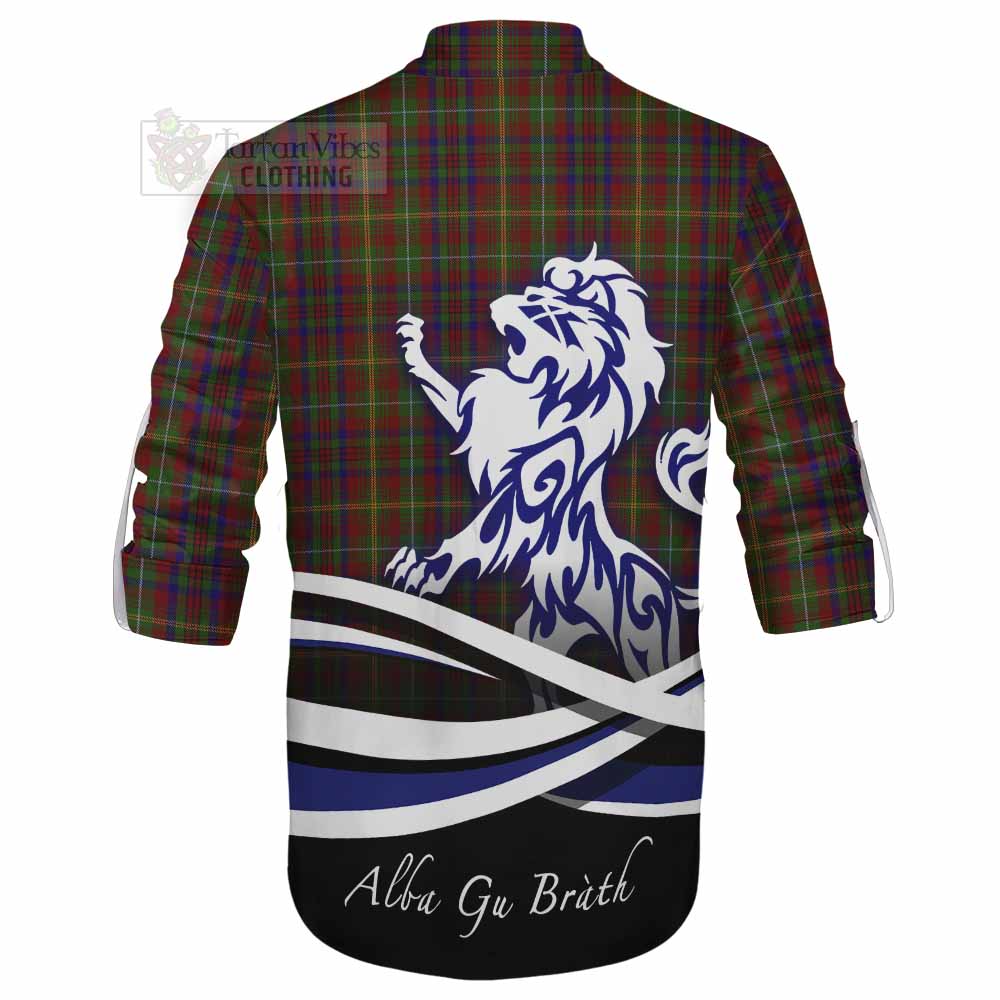 MacMaster (McMaster) Tartan Ghillie Kilt Shirt with Alba Gu Brath Regal Lion Emblem - Tartan Vibes Clothing
