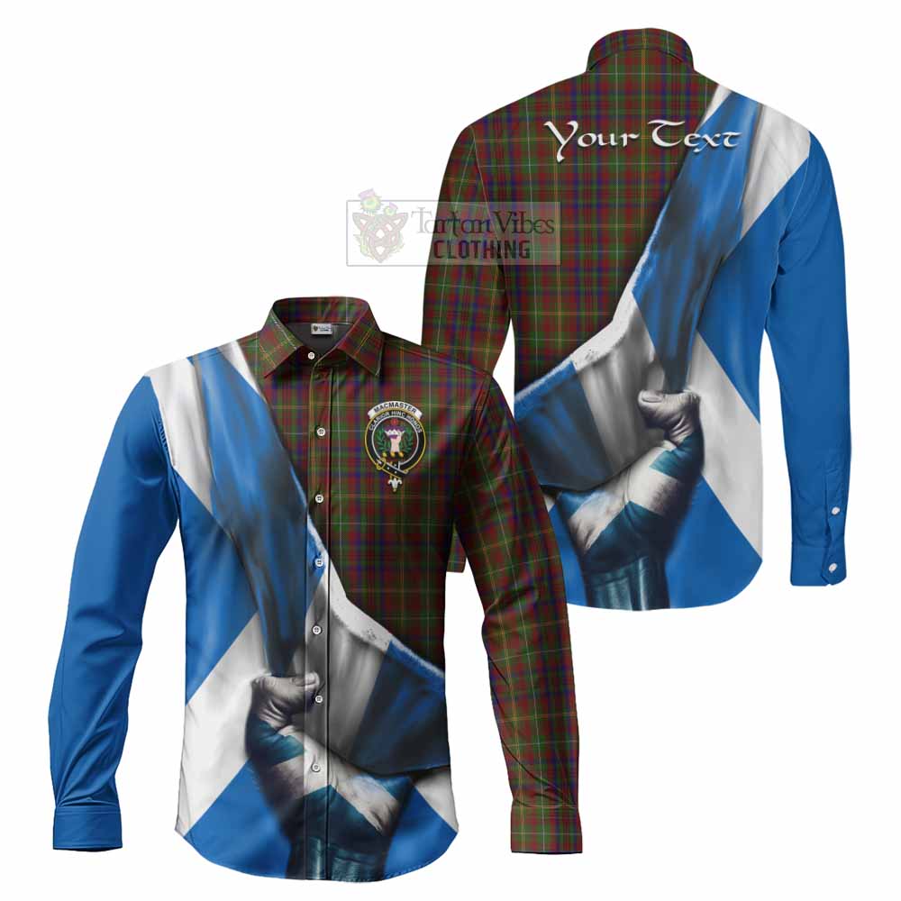 MacMaster (McMaster) Tartan Long Sleeve Button Shirt with Family Crest Scotland Patriotic Style - Tartan Vibes Clothing