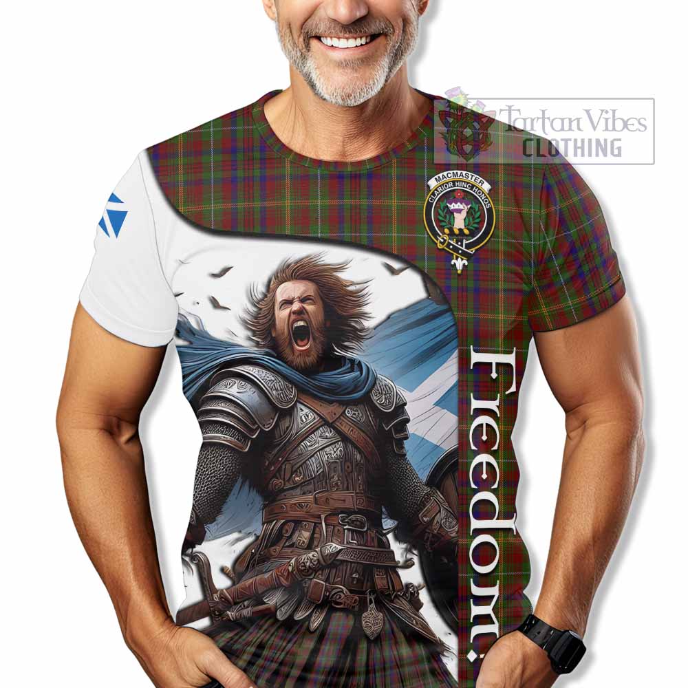 MacMaster (McMaster) Crest Tartan T-Shirt Inspired by the Freedom of Scottish Warrior - Tartan Vibes Clothing