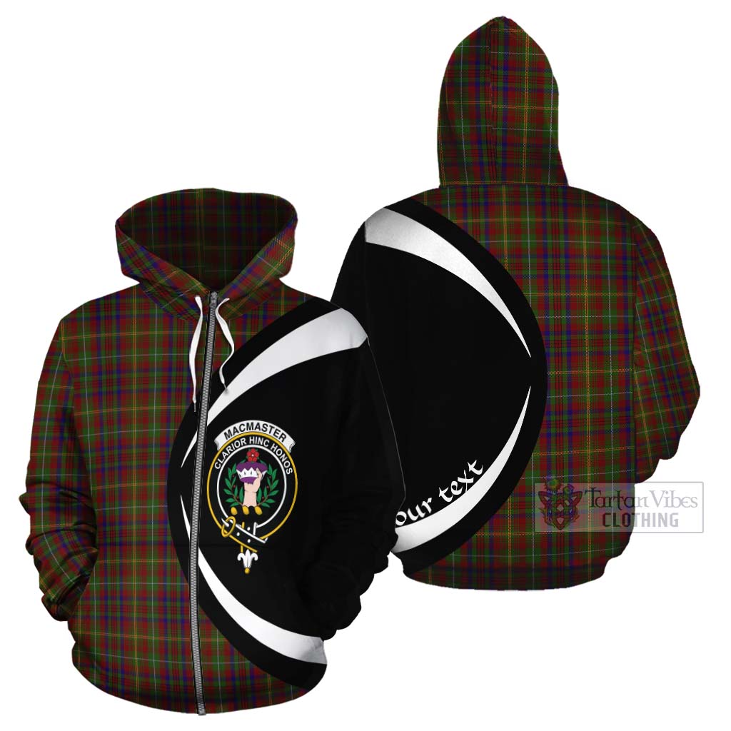 MacMaster (McMaster) Tartan Cotton Hoodie with Family Crest Circle Style - Tartan Vibes Clothing