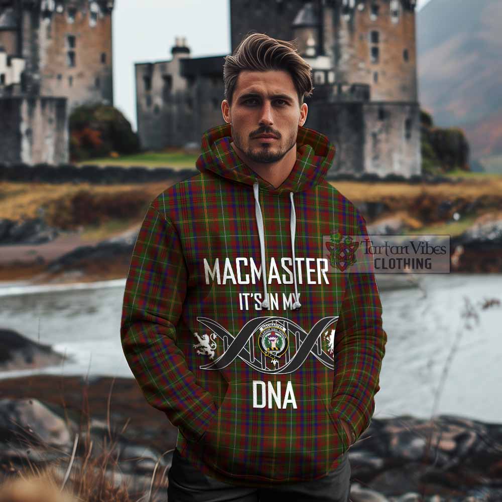 MacMaster (McMaster) Tartan Cotton Hoodie with Family Crest DNA In Me Style - Tartan Vibes Clothing