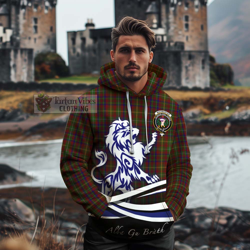 MacMaster (McMaster) Tartan Cotton Hoodie with Alba Gu Brath Regal Lion Emblem - Tartan Vibes Clothing