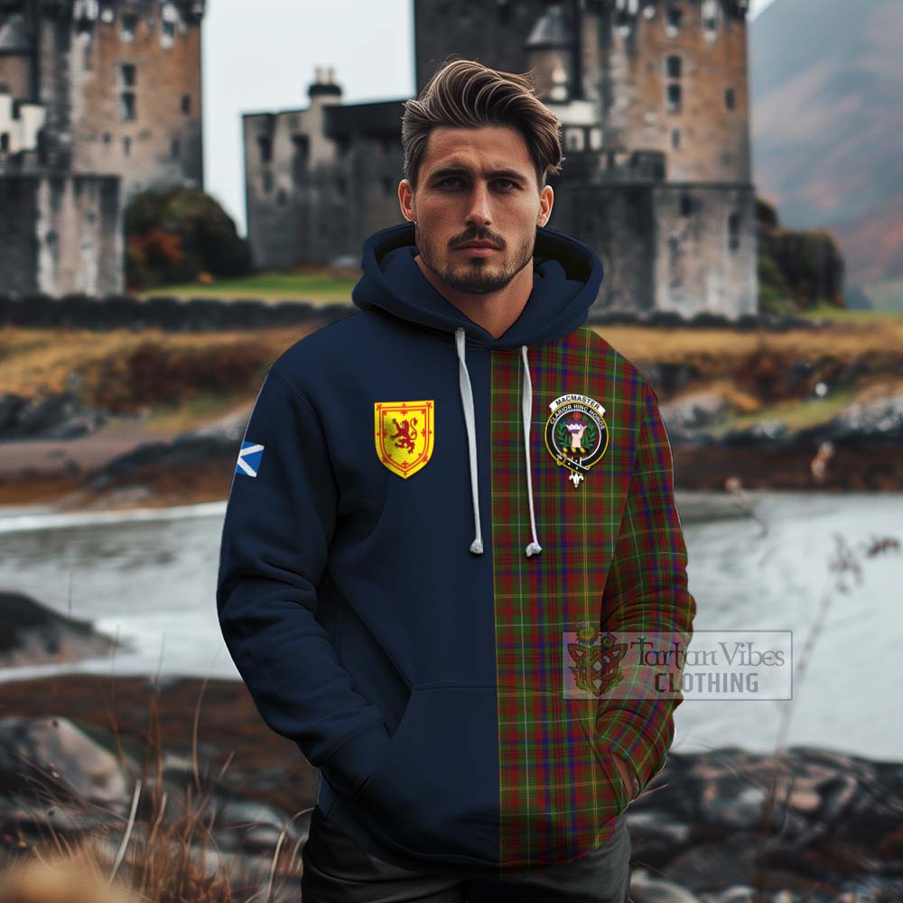 MacMaster (McMaster) Tartan Cotton Hoodie Alba with Scottish Lion Royal Arm Half Style - Tartan Vibes Clothing