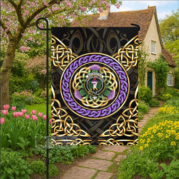 MacMaster (McMaster) Clan Crest Garden Flag Celtic Scottish Thistle