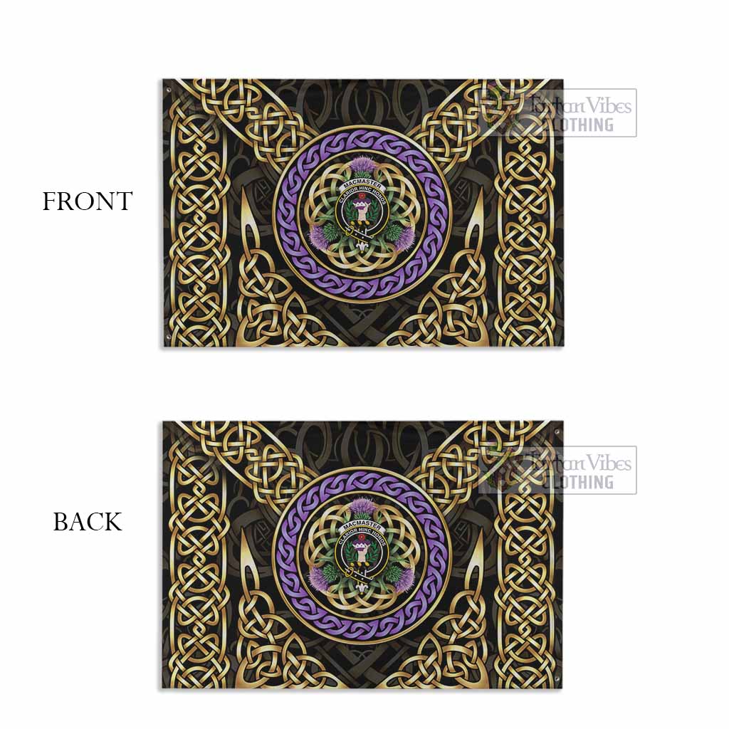 MacMaster (McMaster) Clan Crest House Flag Celtic Scottish Thistle - Tartan Vibes Clothing
