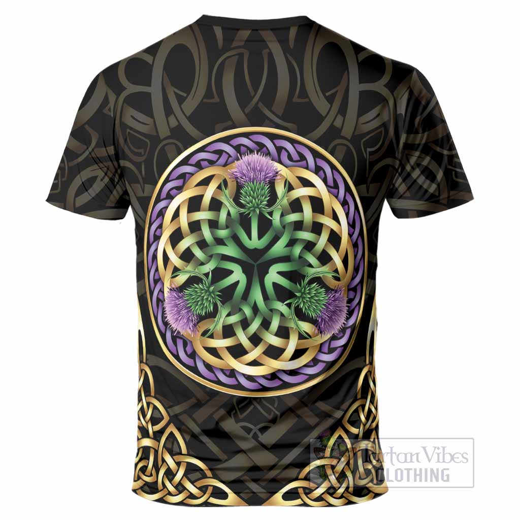 MacMaster (McMaster) Clan Crest T-Shirt Celtic Scottish Thistle