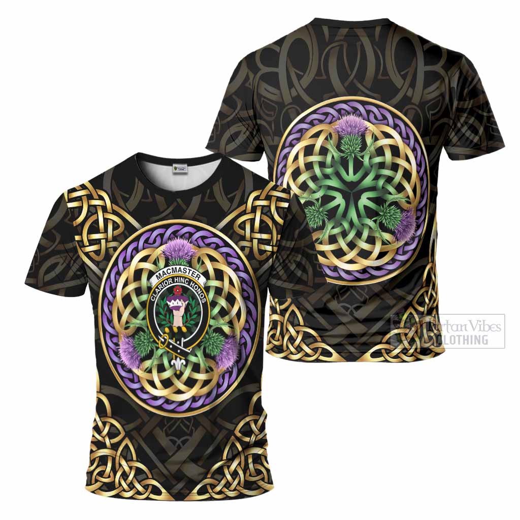 MacMaster (McMaster) Clan Crest T-Shirt Celtic Scottish Thistle