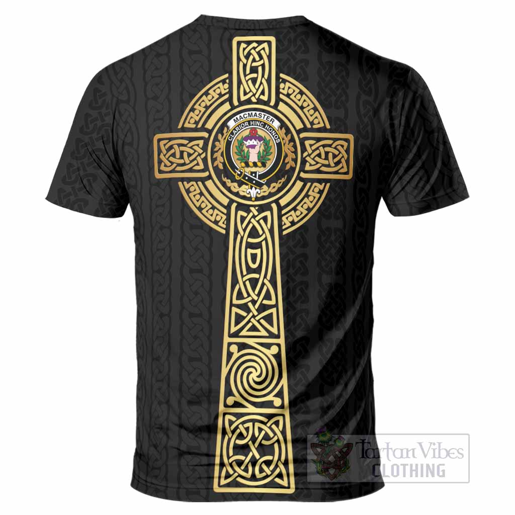 MacMaster (McMaster) Clan Crest T-Shirt with Celtic Tree of Life Inspired