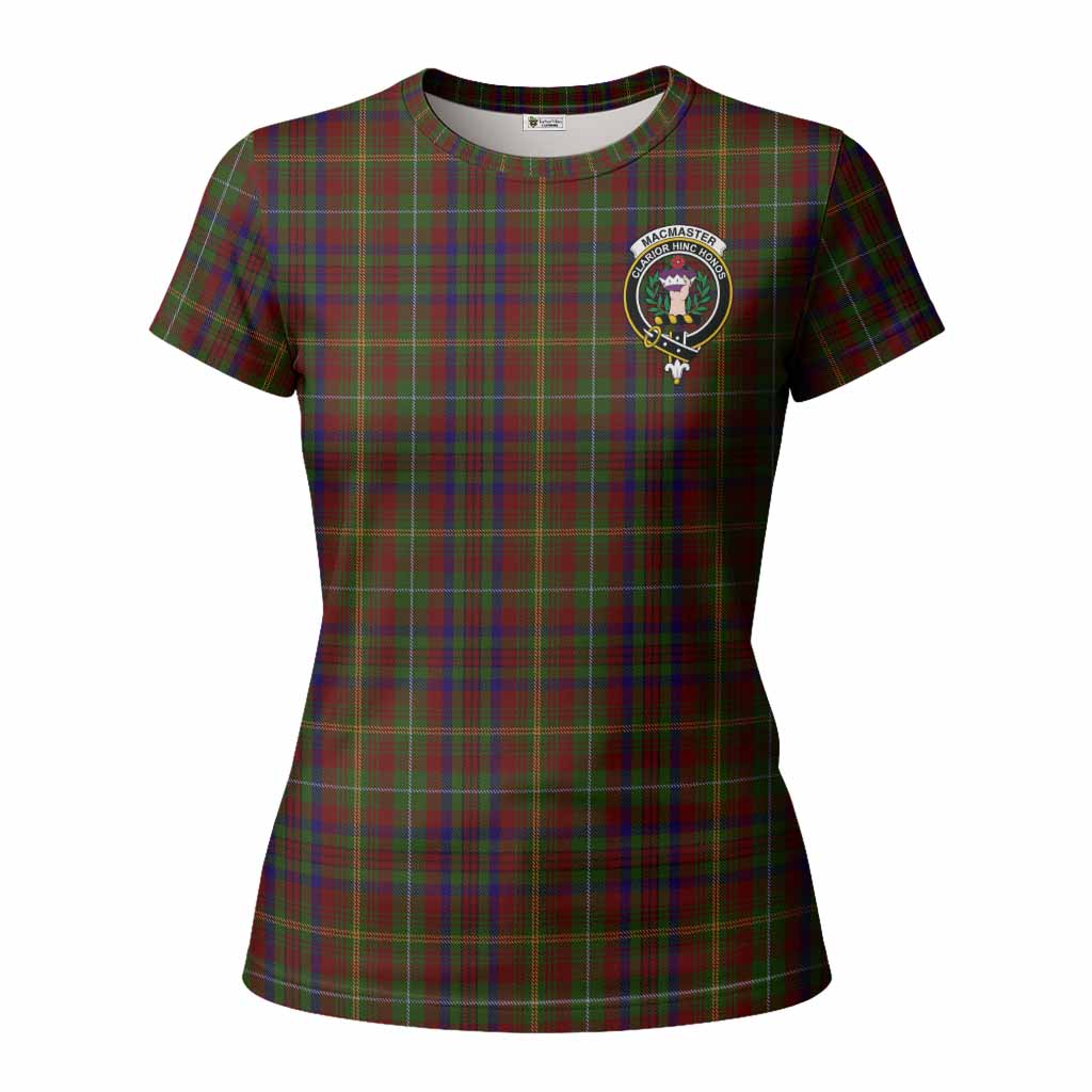 MacMaster (McMaster) Clan Crest Women T shirt Women O-Neck - Tartan Vibes Clothing