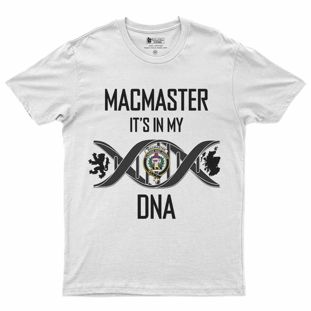 MacMaster (McMaster) Clan DNA Men's T-Shirt White - Tartan Vibes Clothing