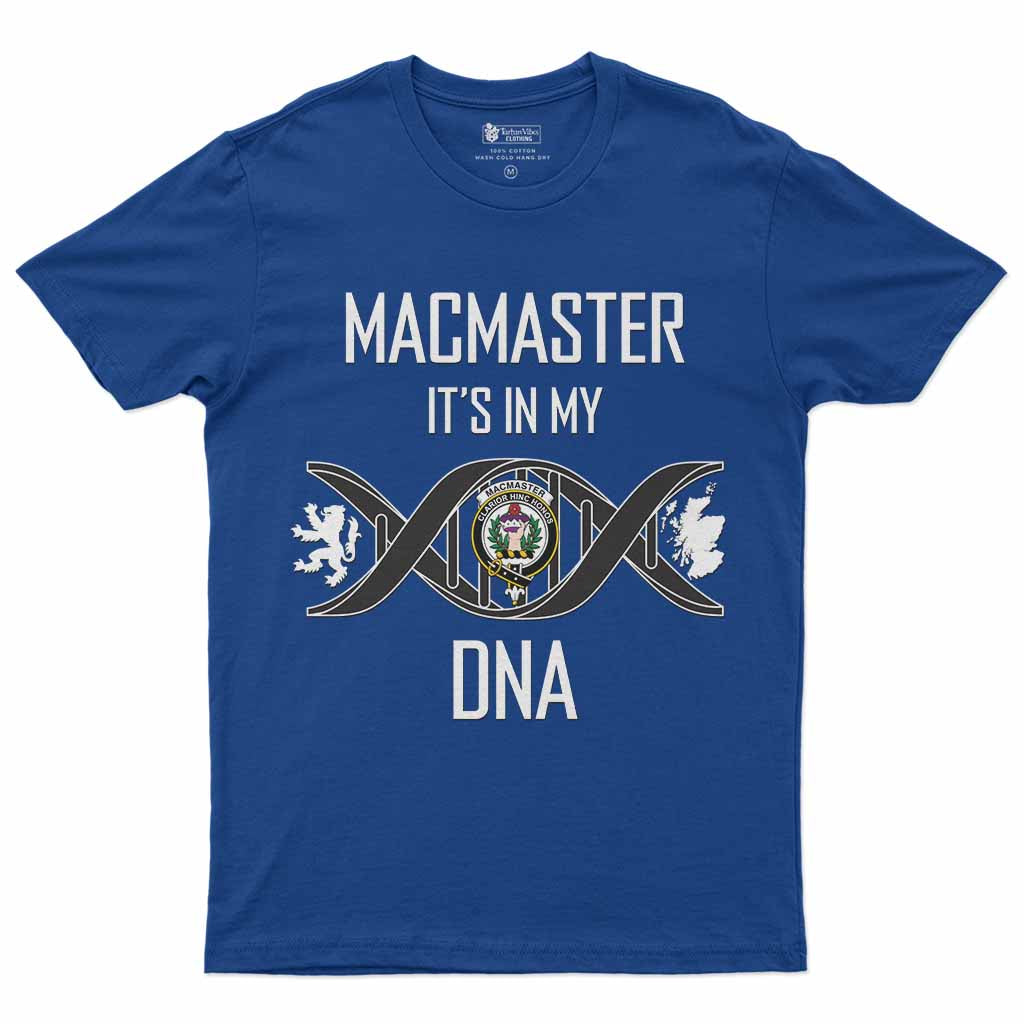 MacMaster (McMaster) Clan DNA Men's T-Shirt Royal Blue - Tartan Vibes Clothing