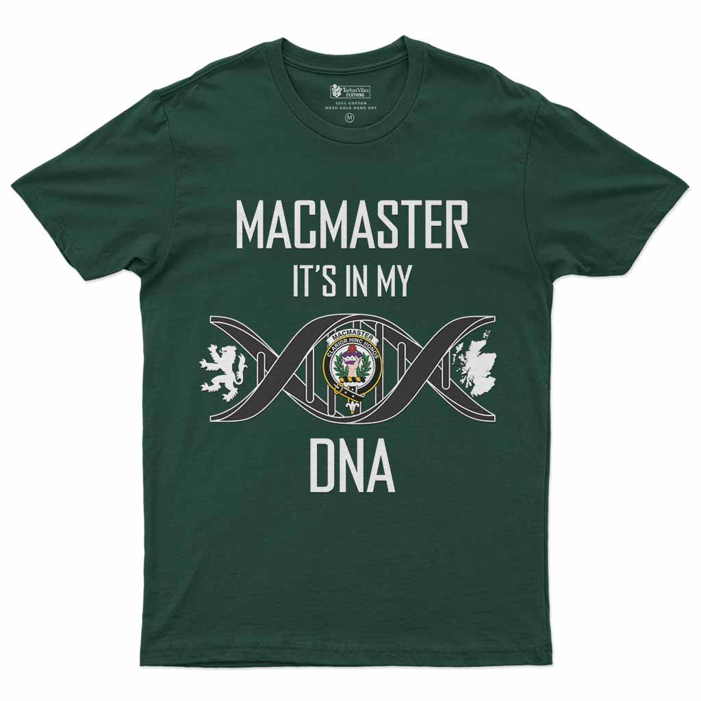 MacMaster (McMaster) Clan DNA Men's T-Shirt Forest Green - Tartan Vibes Clothing