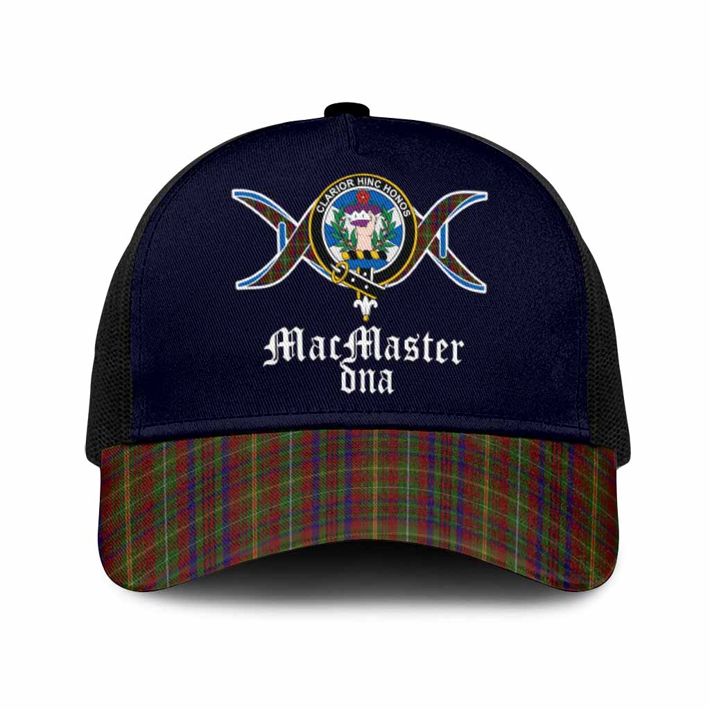 MacMaster (McMaster) Clan DNA Tartan Mesh Trucker Cap One Size (Adjustable) Black - Tartan Vibes Clothing
