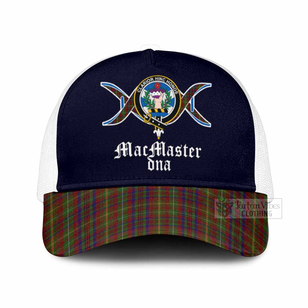MacMaster (McMaster) Clan DNA Tartan Mesh Trucker Cap One Size (Adjustable) White - Tartan Vibes Clothing