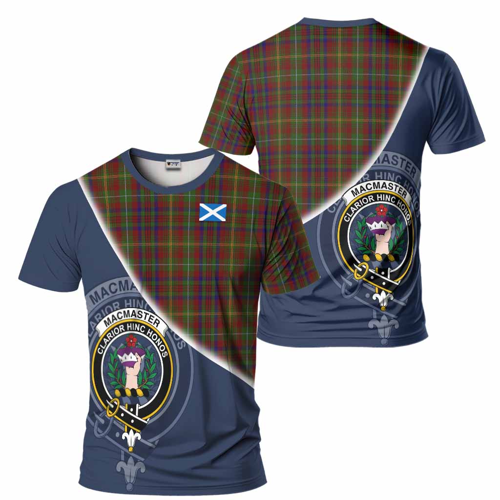 MacMaster (McMaster) Clan Tartan Crest T-Shirt Scottish Clan Pride - Tartan Vibes Clothing