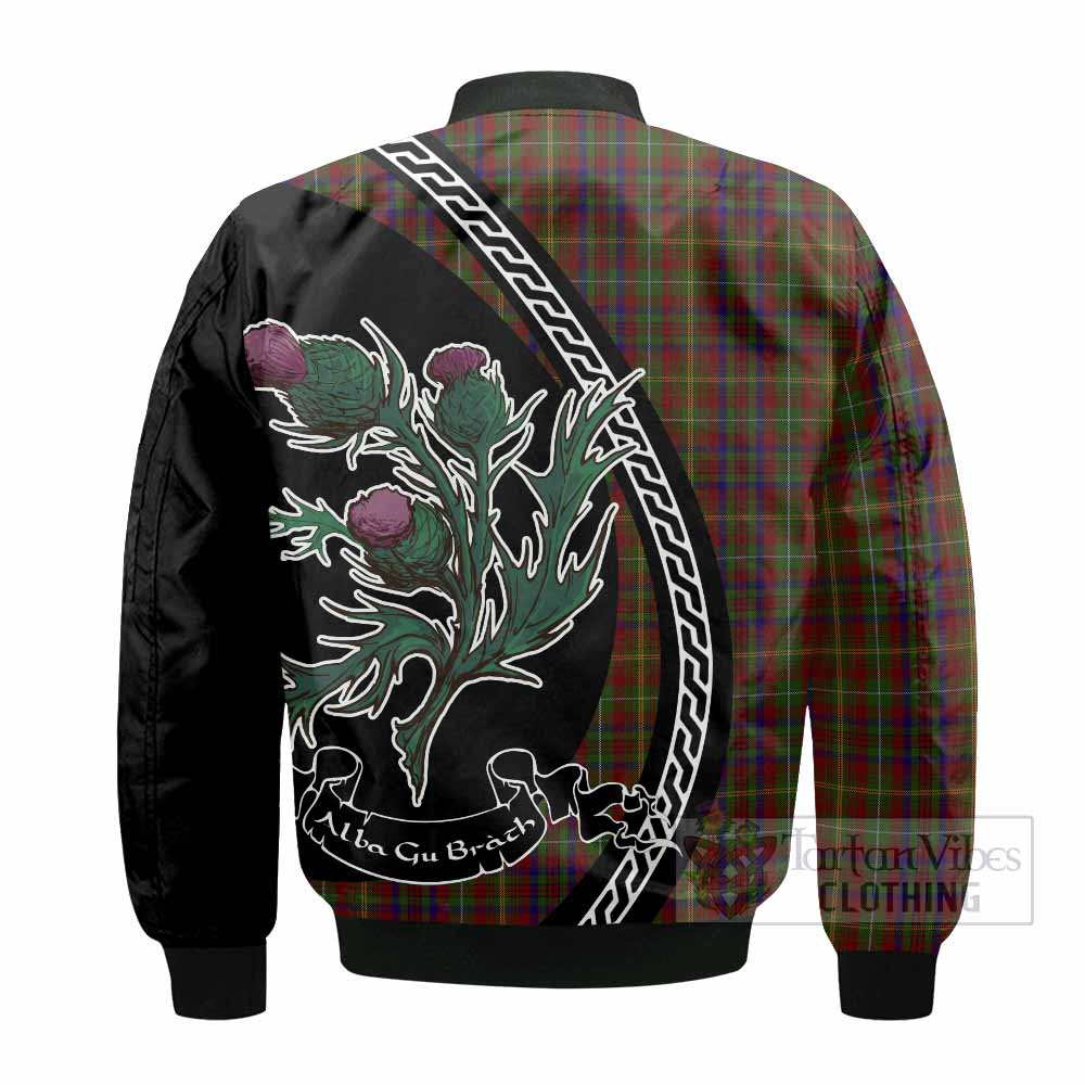 MacMaster (McMaster) Family Crest Tartan Bomber Jacket Alba Thistle Inspired - Tartan Vibes Clothing
