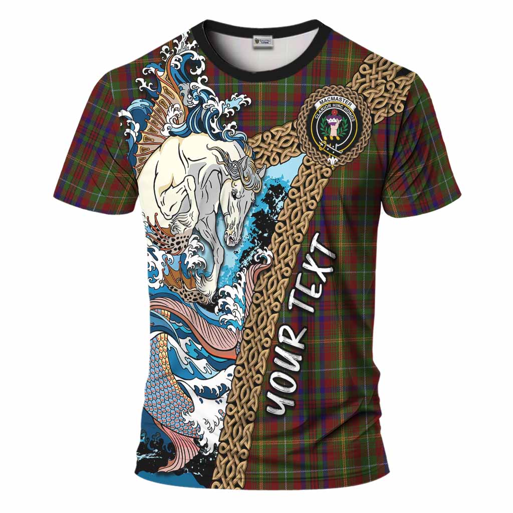 MacMaster (McMaster) Scotland Tartan Crest Mythical T-Shirt Celtic Kelpie Kid's Shirt - Tartan Vibes Clothing