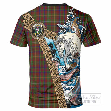 MacMaster (McMaster) Scotland Tartan Crest Mythical T-Shirt Celtic Kelpie - Tartan Vibes Clothing
