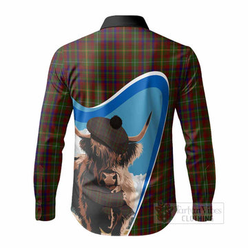 MacMaster (McMaster) Scottish Heilan Coo Tartan Crest Long Sleeve Button Shirts