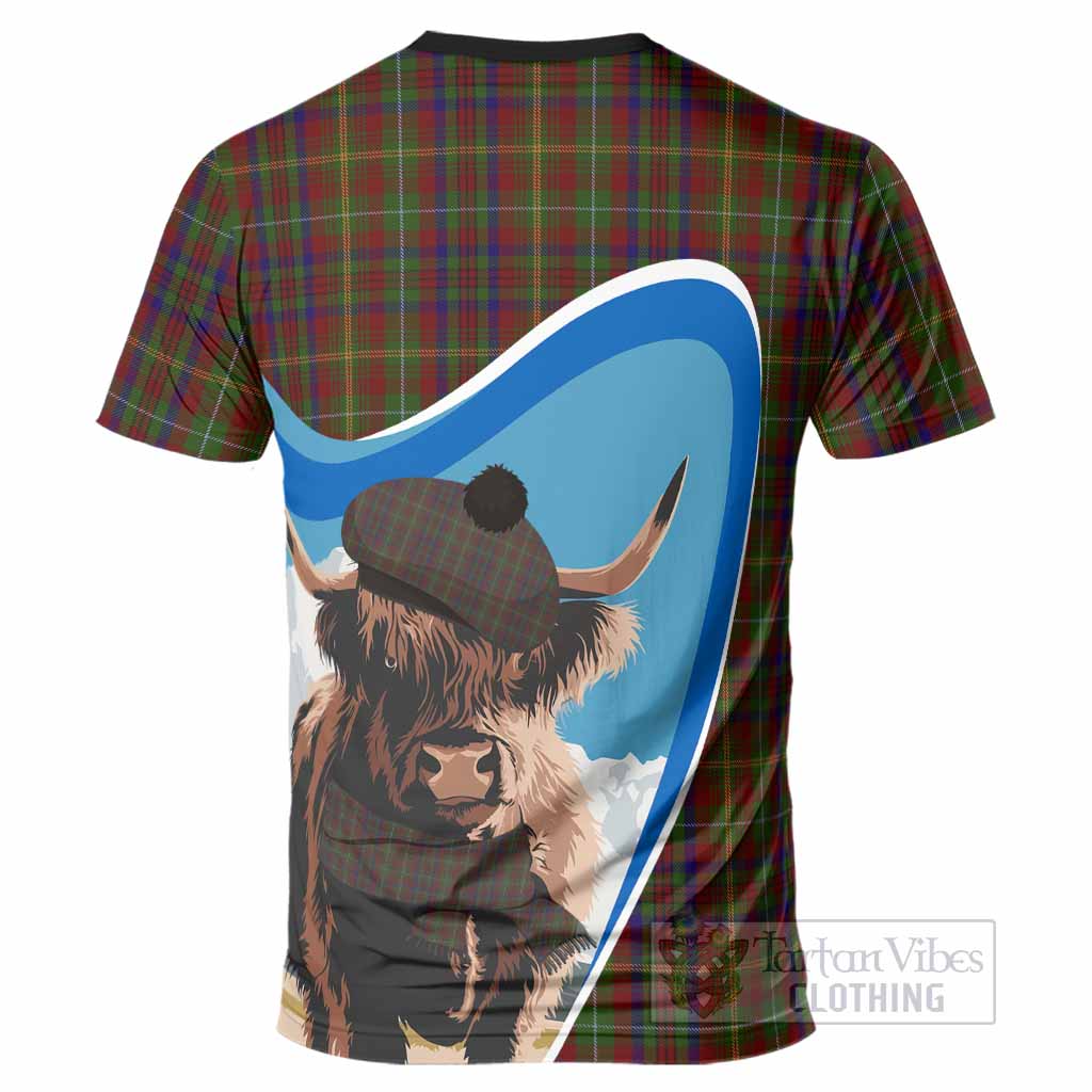MacMaster (McMaster) Scottish Heilan Coo Tartan Crest T-Shirt - Tartan Vibes Clothing