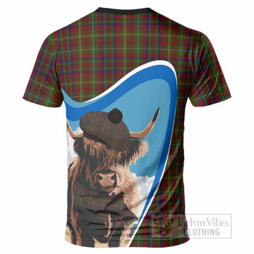 MacMaster (McMaster) Scottish Heilan Coo Tartan Crest T-Shirt