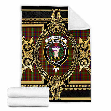 MacMaster (McMaster) Scottish Tartan Crest Blanket Royal Stylized X-Large 59 x 79 inches 150 x 200 cm - Tartan Vibes Clothing