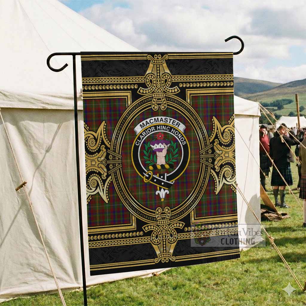MacMaster (McMaster) Scottish Tartan Crest Garden Flag Royal Stylized - Tartan Vibes Clothing