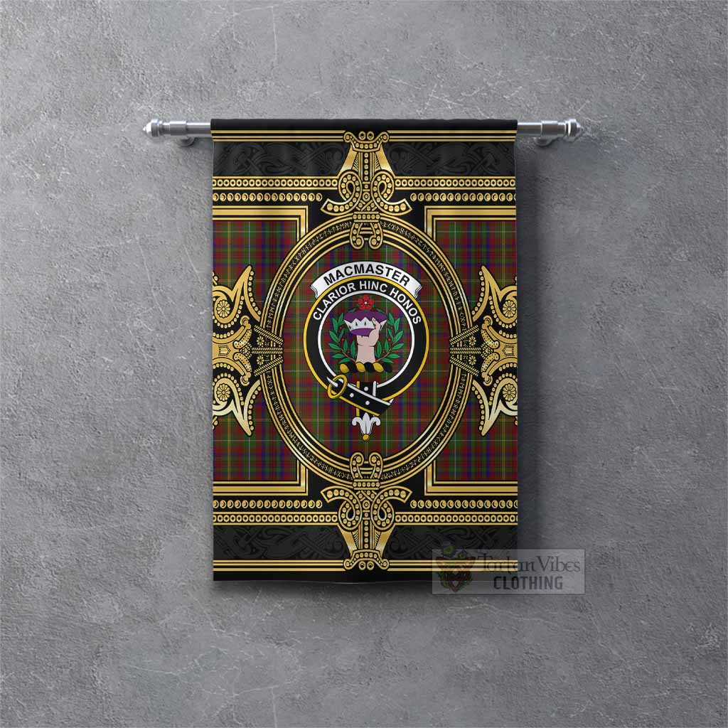 MacMaster (McMaster) Scottish Tartan Crest Gonfalon Royal Stylized Rectangle - Tartan Vibes Clothing