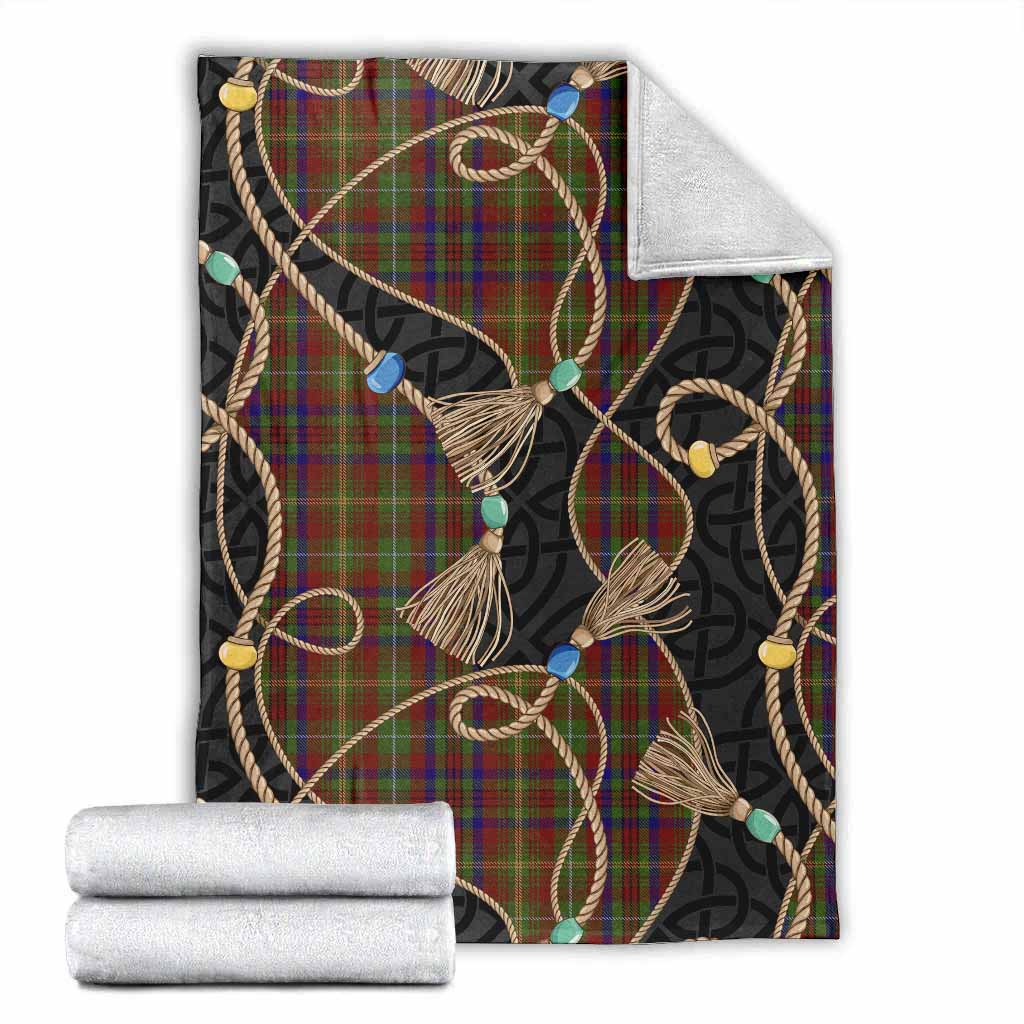 MacMaster (McMaster) Scottish Tartan Twisted Ropes Stylized Blanket X-Large 59 x 79 inches 150 x 200 cm - Tartan Vibes Clothing