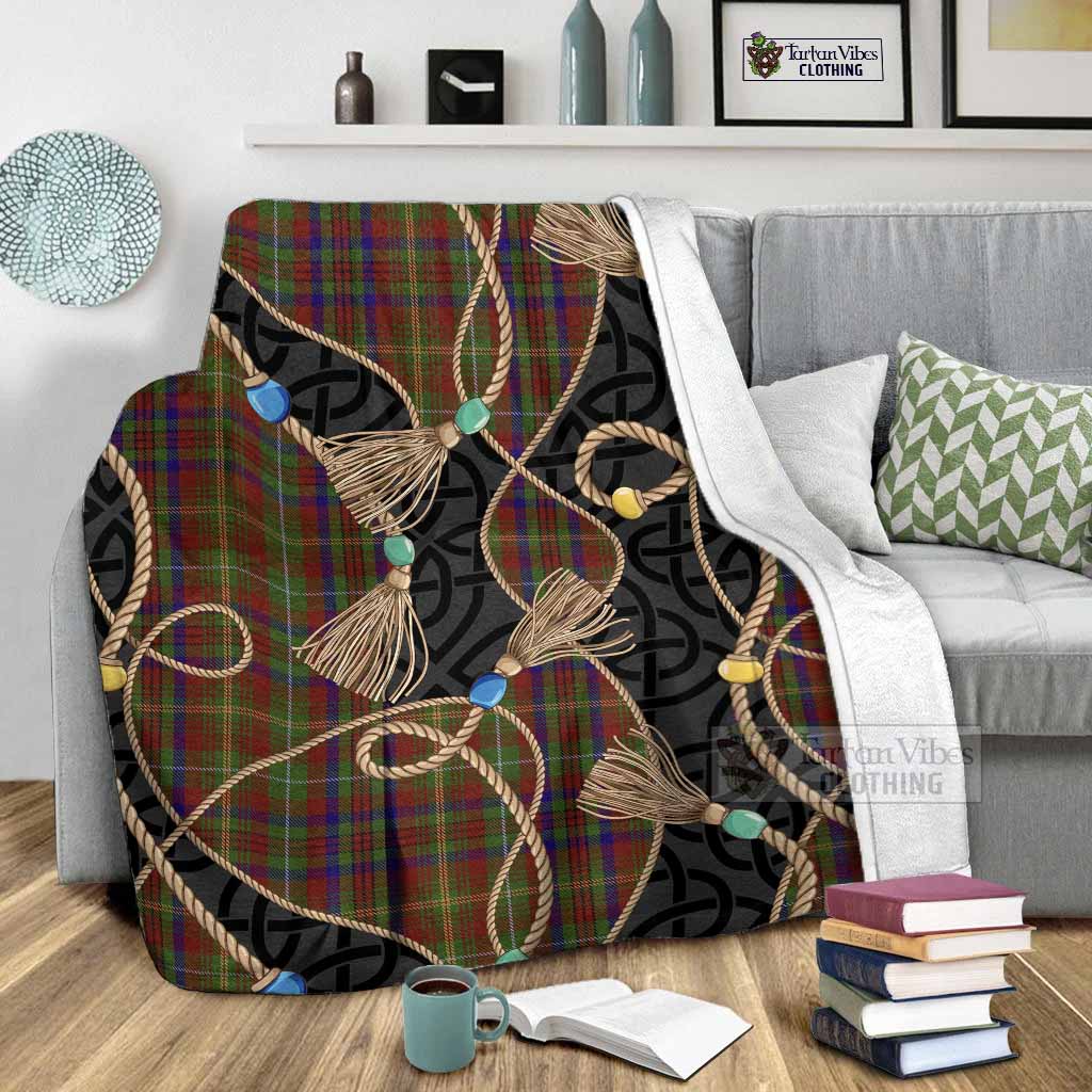 MacMaster (McMaster) Scottish Tartan Twisted Ropes Stylized Blanket - Tartan Vibes Clothing