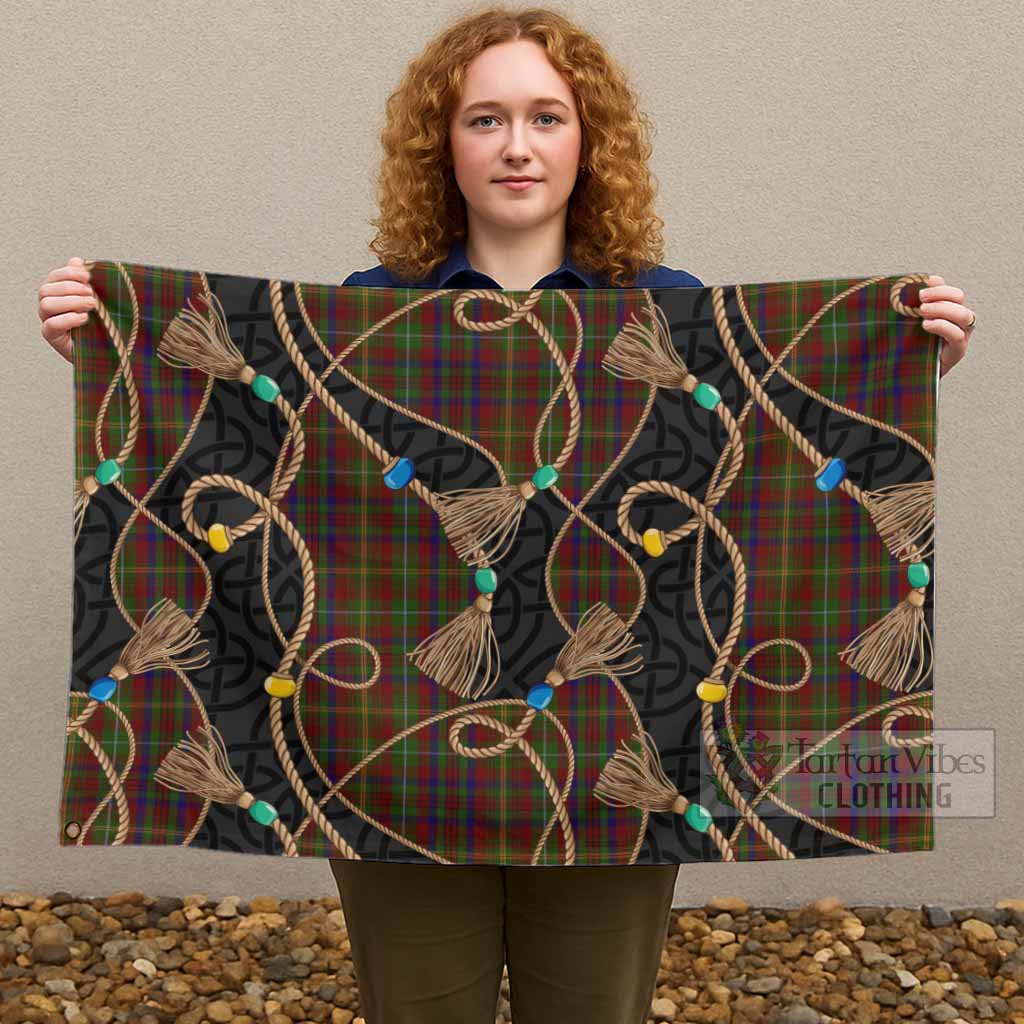 MacMaster (McMaster) Scottish Tartan Twisted Ropes Stylized House Flag - Tartan Vibes Clothing