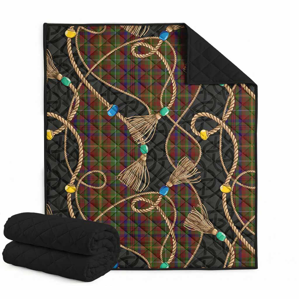 MacMaster (McMaster) Scottish Tartan Twisted Ropes Stylized Premium Quilt Super King Quilt 91" x 110" - Tartan Vibes Clothing