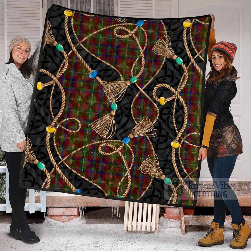 MacMaster (McMaster) Scottish Tartan Twisted Ropes Stylized Premium Quilt - Tartan Vibes Clothing