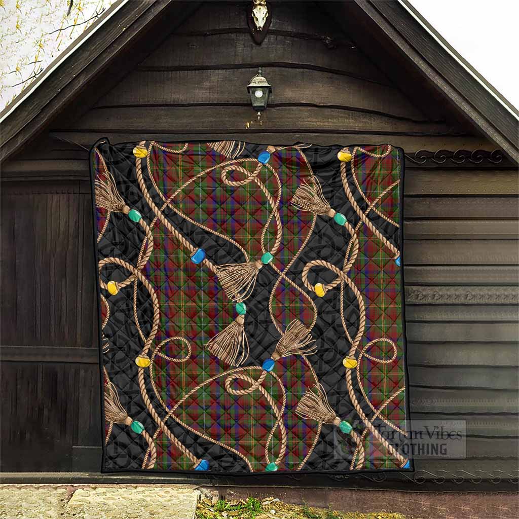 MacMaster (McMaster) Scottish Tartan Twisted Ropes Stylized Premium Quilt - Tartan Vibes Clothing