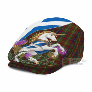 MacMaster (McMaster) Scottish Tartan Unicorn Heritage Flat Cap, Jeff Cap