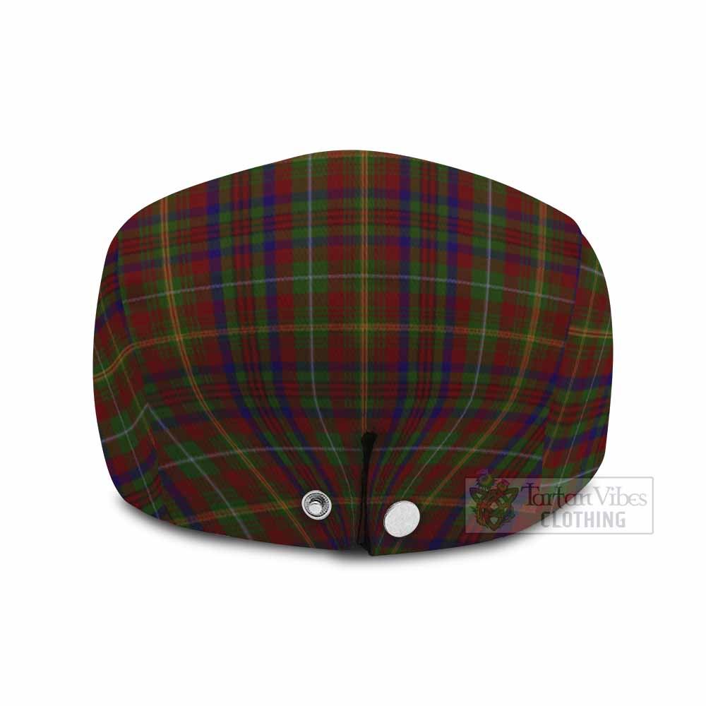 MacMaster (McMaster) Scottish Tartan White Heather With Thistle Flat Cap, Jeff Cap Beir Buaidh!