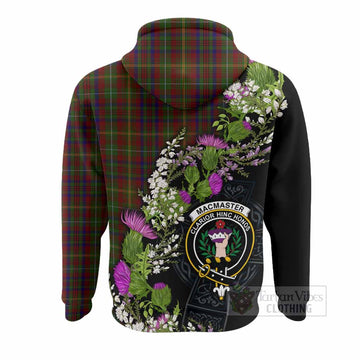 MacMaster (McMaster) Scottish Tartan White Heather With Thistle Hoodie Beir Buaidh! - Tartan Vibes Clothing