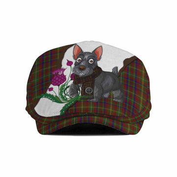 MacMaster (McMaster) Scottish Terrier Tartan Flat Cap, Jeff Cap Thistle Heritage Art