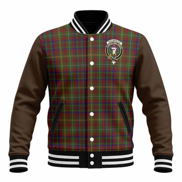 MacMaster (McMaster) Tartan Accent Baseball Jacket with Family Crest