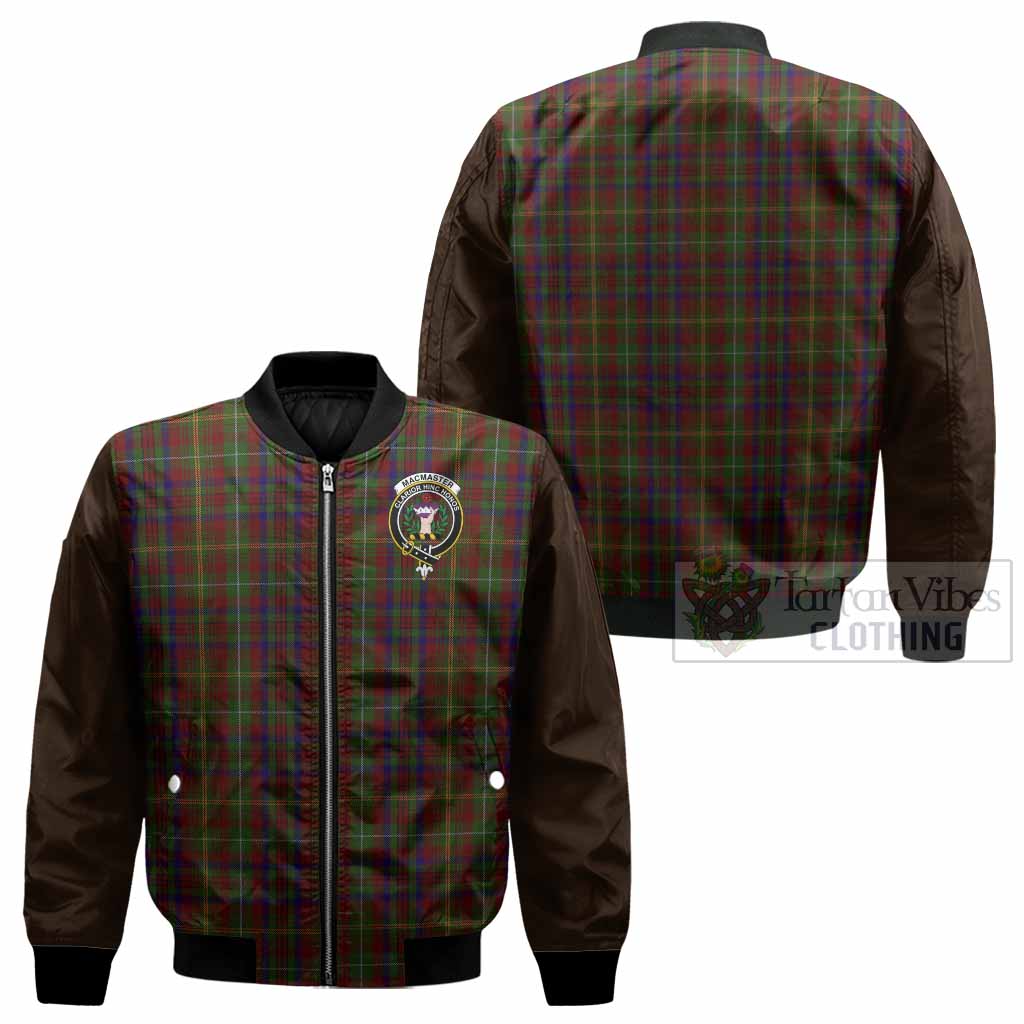 MacMaster (McMaster) Tartan Accent Bomber Jacket with Family Crest - Tartan Vibes Clothing