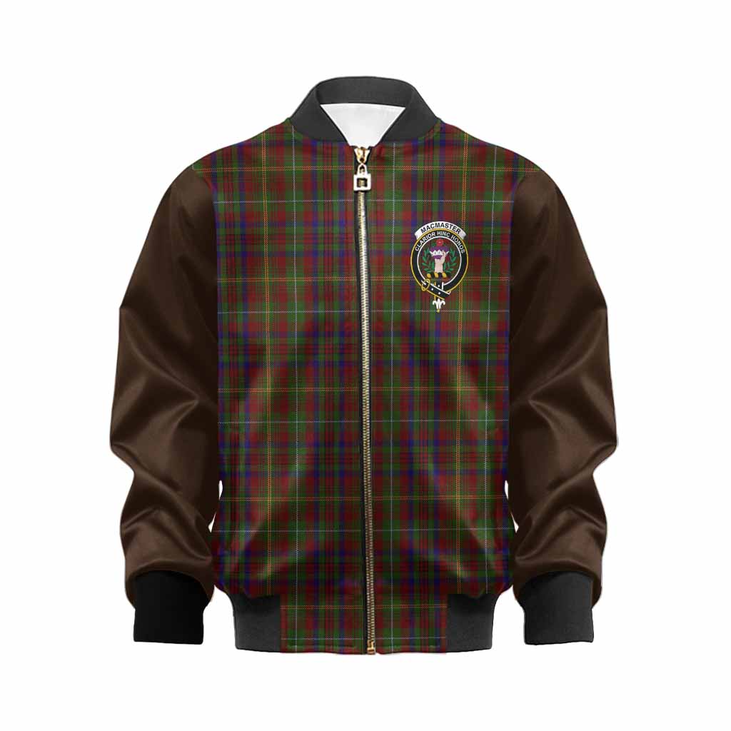 MacMaster (McMaster) Tartan Accent Kid Bomber Jacket with Family Crest Kid XS - Tartan Vibes Clothing