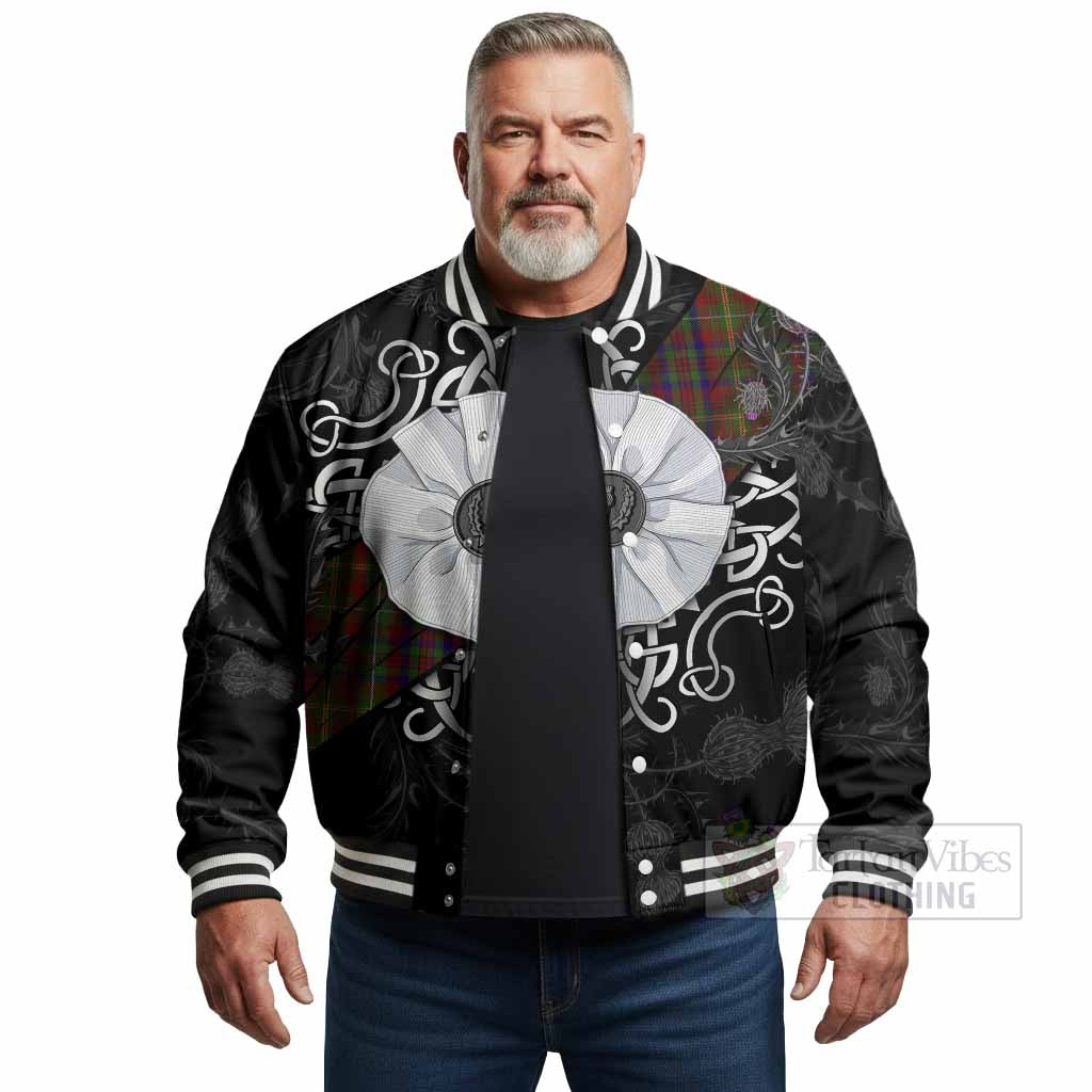 MacMaster (McMaster) Tartan Baseball Jacket Jacobite White Rose - Tartan Vibes Clothing